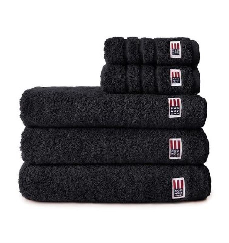 Lexington HÅNDKLE Sort 70x130 cm