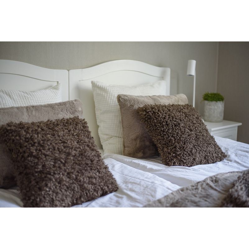 Skinnwille PUTE m/fyll Wooly Brown 45x45cm