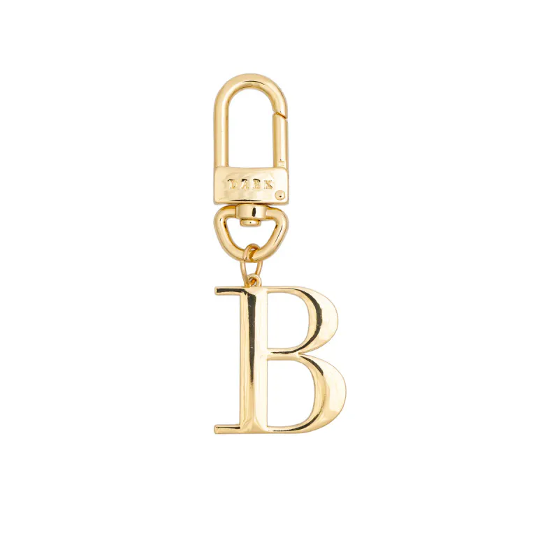 Dark METAL LETTER BAG CHARM