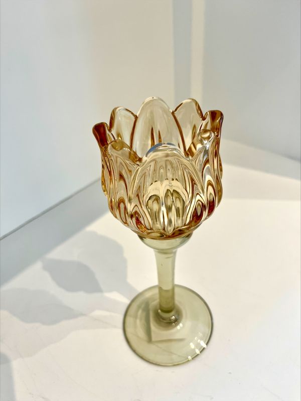 Trend Design LYSGLASS 18,5cm Tulipan Honning