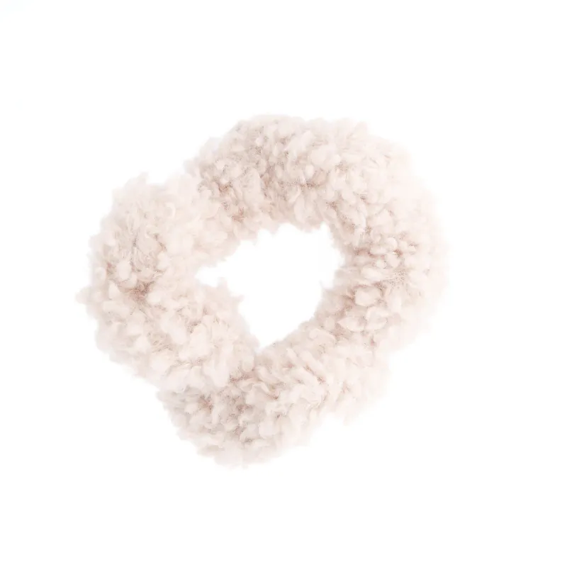 Dark TEDDY MINI SCRUNCHIE SAND