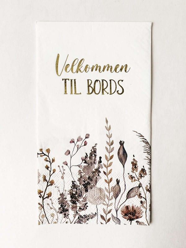 Trend Design SERVIETTER Velkommen til bords 33x40 cm