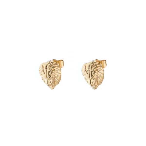 Hovedbilde Dark LION STUD EARRINGS GOLD