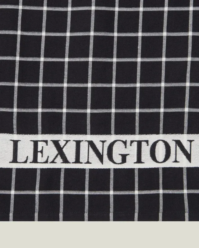 Lexington KJØKKENHÅNDKLE bomullsfrotté svart/hvit