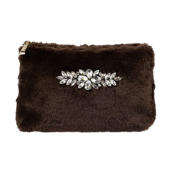 Hovedbilde Dark FAUX FUR STANDING POUCH ...