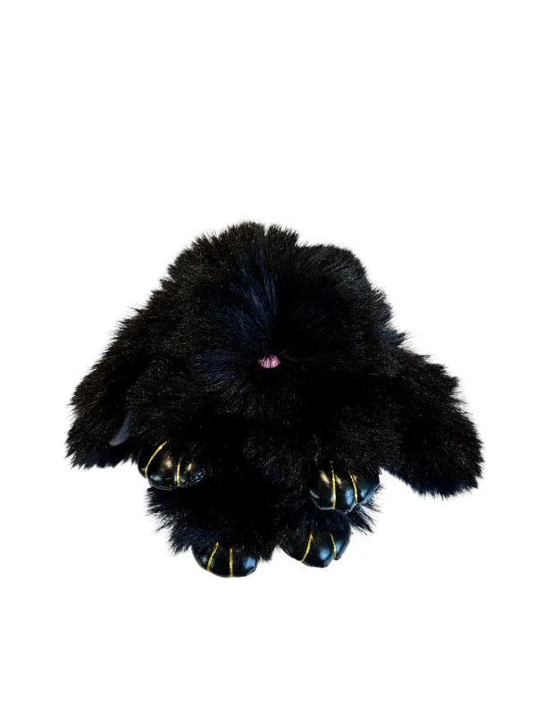 Dark BUNNY BAG CHARM BLACK