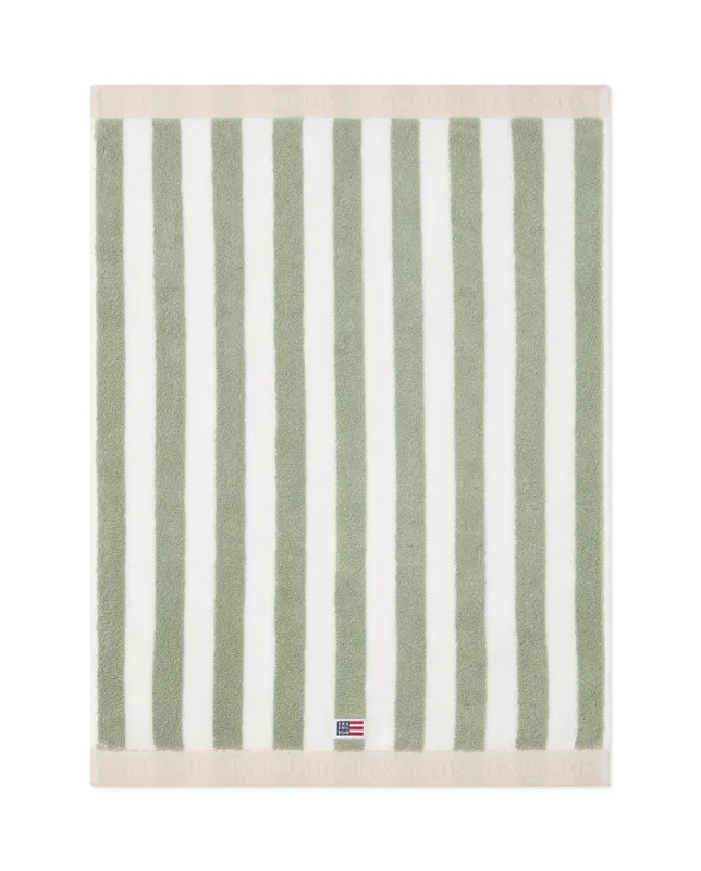 Lexington HÅNDKLE 50x70 Blokkstriper Grønn/Hvit