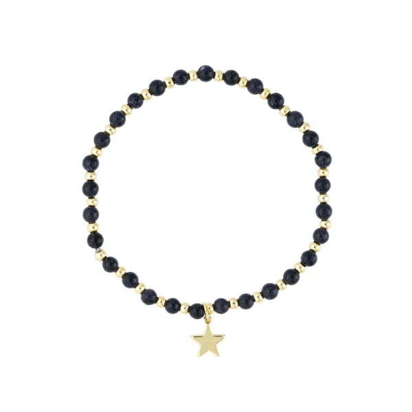 Hovedbilde Dark STONE BEAD BRACELET 4 MM ...