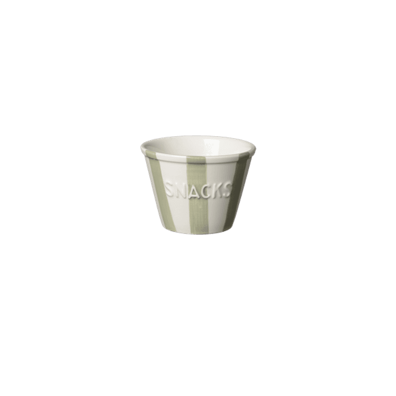 Bruka Design SNACKSSKÅL m/ striper Sage 